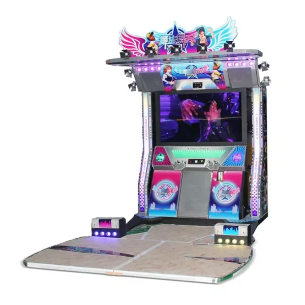 Purple Glowing Dance Arcade Game