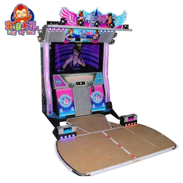 Purple Glowing Dance Arcade Game