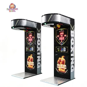 Premium Classic Black Boxing Punch Machine
