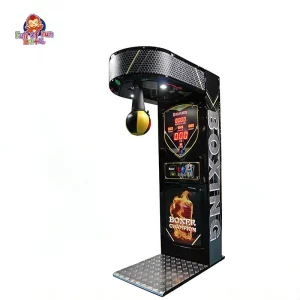 Premium Classic Black Boxing Punch Machine