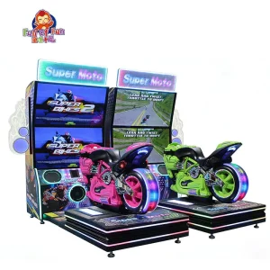 Super Moto Motorcycle Arcade Machine for 2 Palyers