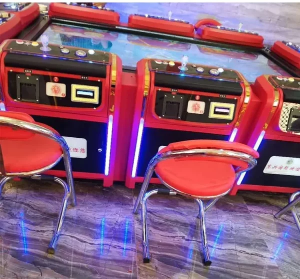 Factory Direct Red Multiplayer Fish Table Gambling Machine