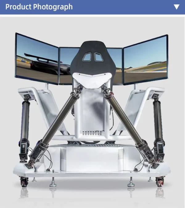 3-Screen Dynamic VR Racing Simulator