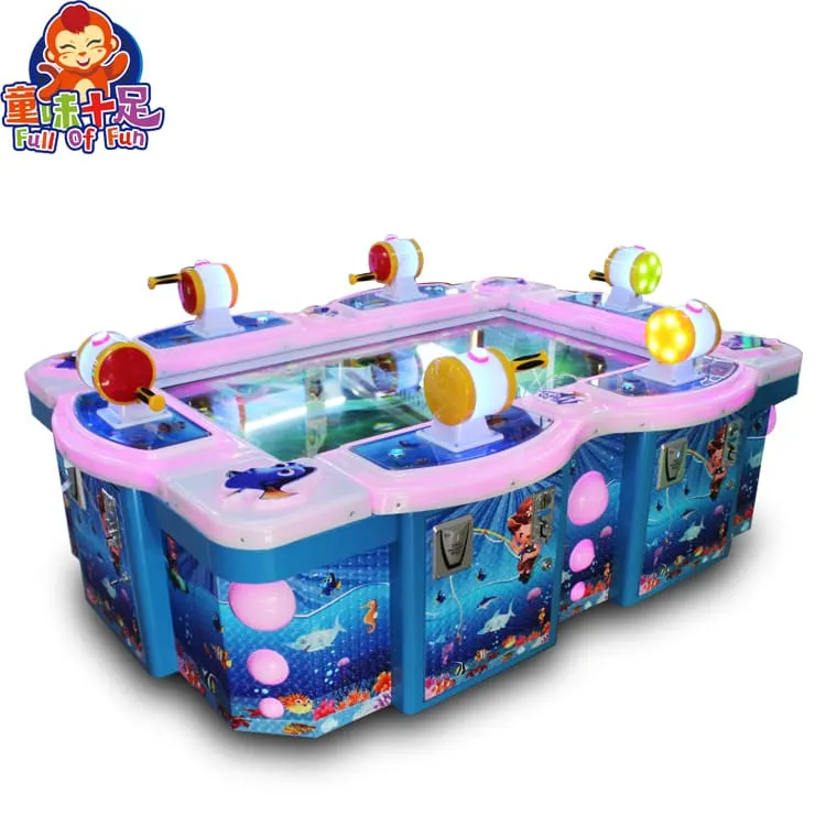 6-Player Kids Coin-Operated Arcade Fish Game