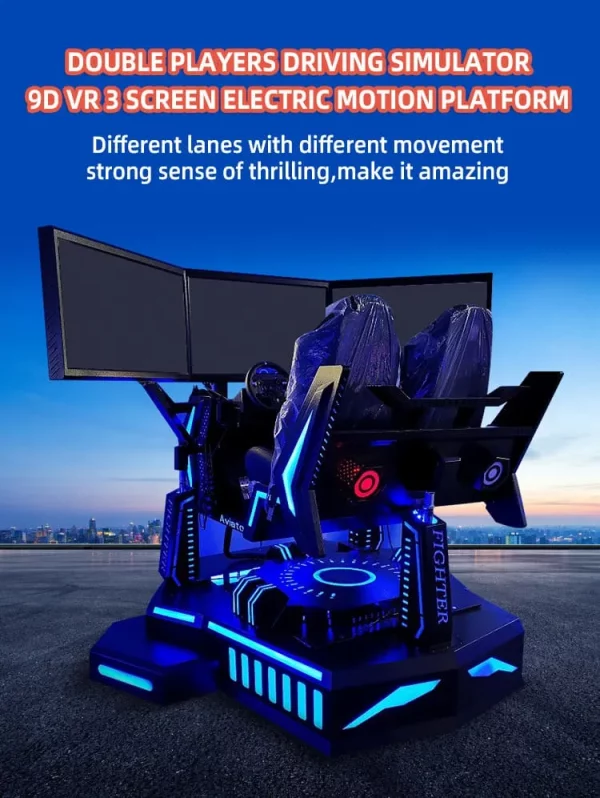 2-Player Triple Screen VR Racing Simulator