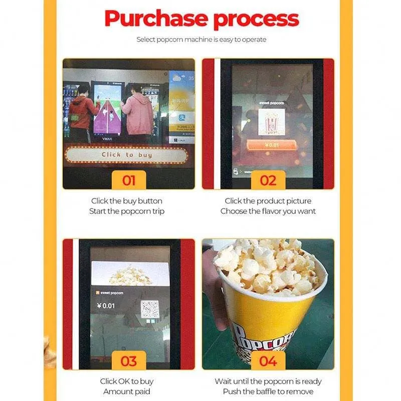 Factory Wholesale Popcorn Vending Machine