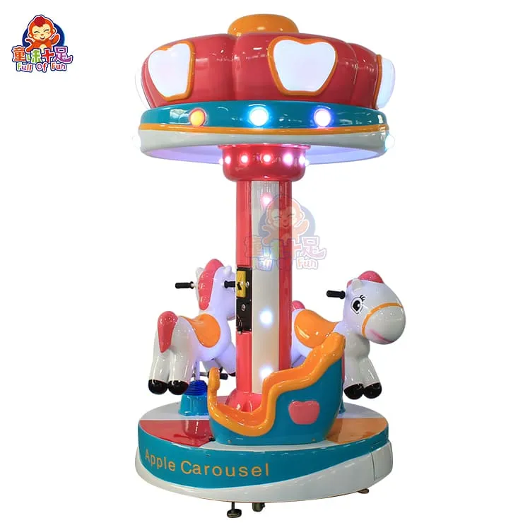 Carrossel infantil Apple com moedas