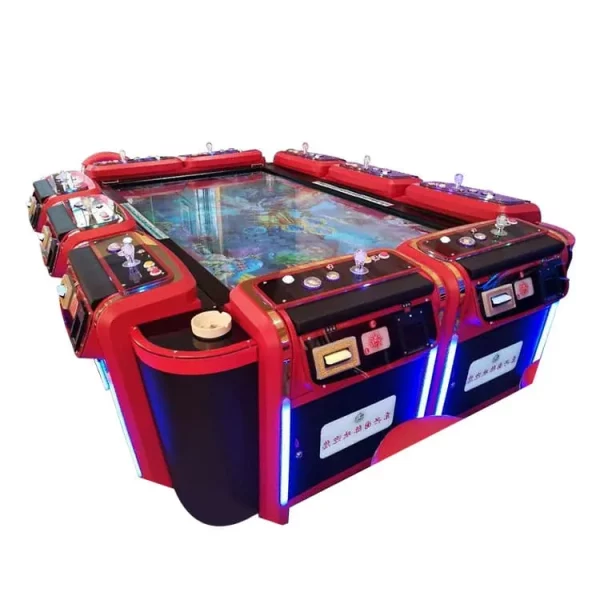 Factory Direct Red Multiplayer Fish Table Gambling Machine