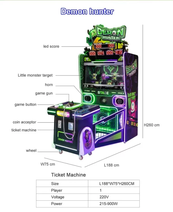 Demon Hunter Shooting Arcade Machine