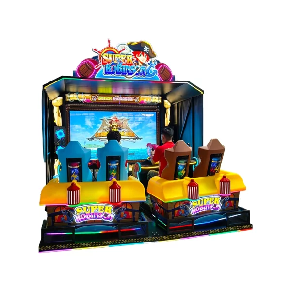 Super Robinson 4-Player Shooting Arcade Machine
