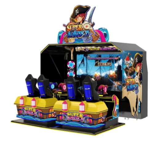 Super Robinson 4-Player Shooting Arcade Machine