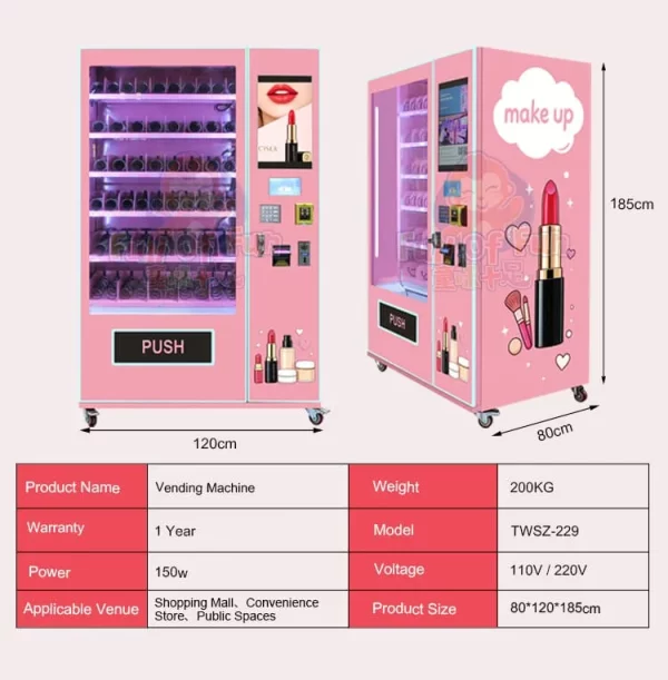 Factory Direct Cosmetic Vending Machines