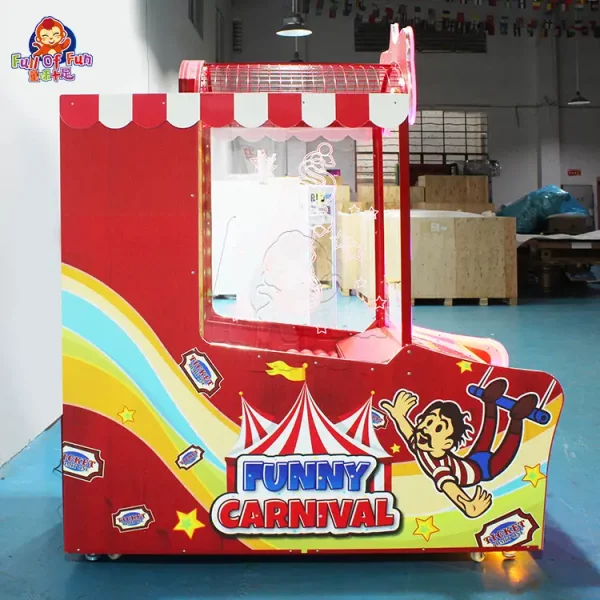 Clown Ball Toss Ticket Redemption Machine